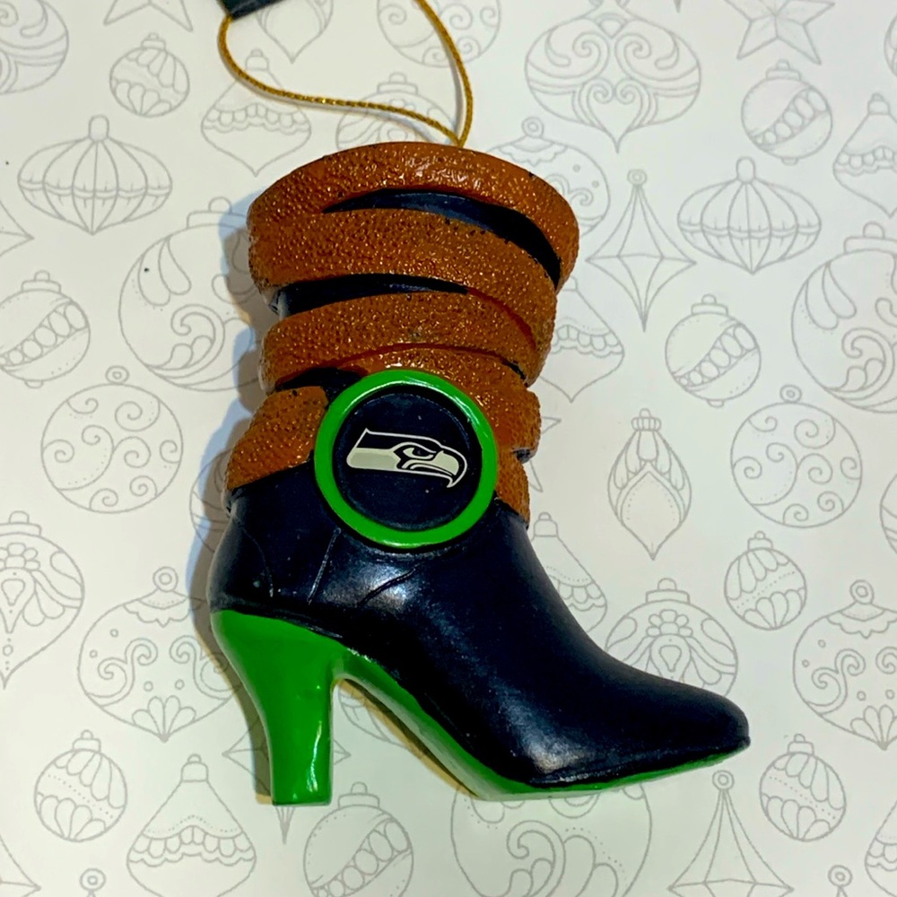 Seattle Seahawks boot Ornament 2015